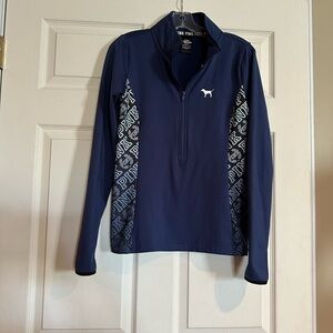 Navy quarter zip, medium